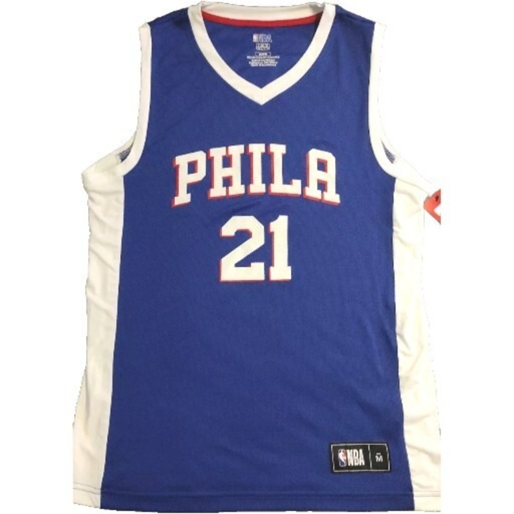 NBA Philadelphia 76ers Men's Embiid #21 Jersey Size Medium TX 3 Cool NBA Branded